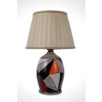 Vinner Luxury Series Origami Pileli Krem Porselen Abajur