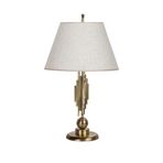 Vinner Marche Mka-01 Beyaz Kırçıl Eskitme Mat Gold Metal Abajur