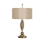 vinner Marche Mka-01 Eskitme Mat Gold Metal Abajur - Gold Hasır A Kahve VNRMRCHEABJ0062