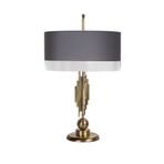 Vinner Marche Mka-01 Gri Antrasit Eskitme Mat Gold Metal Abajur