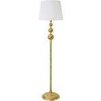 vinner Munch Gold Kaplama Metal Düz Tek Ayaklı Lambader Flowers Desenli VNRMUNCHGLDDZL001