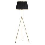 Vinner Noa Eskitme Tripod Boyu Ayarlanabilir Metal Gold Şeritli Organze Siyah Lambader