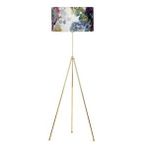 Vinner Noa Gold Kaplama Tripod Boyu Ayarlanabilir Metal Gül Desenli Lambader