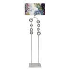 vinner Noa Gold Kaplama Tripod Boyu Ayarlanabilir Metal Lambader - Flowers Desenli VNRNOAMTL1228