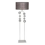 vinner Noa Krom Kaplama Tripod Boyu Ayarlanabilir Metal Lambader - Flowers Desenli VNRNOAMTL1076