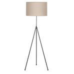 Vinner Noa Siyah Kaplama Tripod Boyu Ayarlanabilir Metal Krem Lambader
