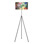 Vinner Noa Siyah Kaplama Tripod Boyu Ayarlanabilir Metal Violet Desenli Lambader