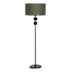 vinner Seattle Statik Siyah Tek Ayaklı Metal Lambader - Gold Krem VNRLMDSETL01034