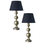 vinner Siyah Kaplama Balance Modern Metal Abajur Siyah Başlık (iki Adet) VNRTWOBAABJ0012303