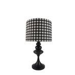 vinner Siyah Kaplama Clearance Modern Metal Abajur Dikey Silindir Başlık - Yaprak Desenli VNRSYHCLRABJ004