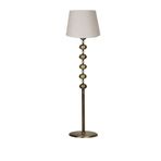 vinner Solid Gold Kaplama Düz Metal Ayak Lambader - Hasır Gri VNR0406SG016