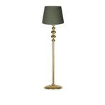 vinner Solid Gold Kaplama Düz Metal Ayak Lambader - Hasır Koyu Kahve VNR0406SG020
