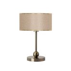 vinner Sphere Eskitme Kaplama Metal Abajur - Gold Hasır Kahve VNRSPHR01031