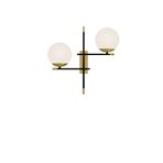 vinner Twins Statik Siyah Eskitme Mat Gold Detaylı Metal Lambader - Antrasit VNRTWINS01043