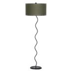 vinner Twins Statik Siyah Eskitme Mat Gold Detaylı Metal Lambader - Greysland VNRTWINS01007