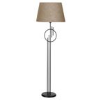 vinner Twins Statik Siyah Eskitme Mat Gold Detaylı Metal Lambader - Gül Desenli VNRTWINS01048