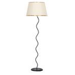 vinner Twins Statik Siyah Eskitme Mat Gold Detaylı Metal Lambader - Leopar VNRTWINS01014