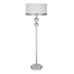 vinner Üçlü Krom Küre Tek Ayaklı Siyah Metal Lambader - Gri VNRLMDFG01065
