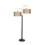 Vinner VNRTWINS01050 Twins Statik Siyah Eskitme Mat Gold Detaylı Gold Mataro Metal Lambader
