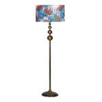 Vinner VNRVGAEKLMB037 Vega Eskitme Üçlü Küre Tek Ayaklı Metal Flowers Desenli Lambader