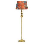 Vinner VNRVGAGKLMB093 Vega Gold Üçlü Küre Tek Ayaklı Metal Cappadocia Desenli Lambader