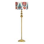 Vinner VNRVGAGKLMB096 Vega Gold Üçlü Küre Tek Ayaklı Metal Lale Desenli Lambader