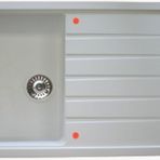 Vinox 50x86 VX004 Beyaz Tek Göz Granit Eviye
