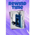 Vintage 90s Walkman Rewind Time Blank Notebook Lined Journal