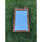 Vintage Ahşap Çerçeveli Oyma Desenli Boy Aynası 53X97cm Eksikli - Dekoratif Ayna