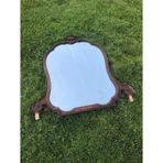 Vintage Ahşap Çerçeveli Oymalı Şifoniyer Aynası 76X106cm - Dekoratif Ayna