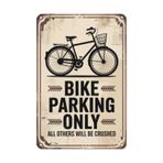 Vintage alıntı duvar dekoru Bisiklet Park Metal Teneke Tabela Bisiklet Mağazası Garaj Dekoru Atölye Giriş Yolunda Asmak İçin Mükemmel Rustik Endüstriyel Kaplama 20,3 x 30,48 cm metal tabela oturma