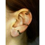 Vintage Antik 3'Lü Deliksiz Ear Cuff Ayarlanabilir Kıkırdak Küpe Seti Eukk6
