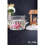 Vintage Ayda Kızartma Tenceresi - 22 cm - Mavi