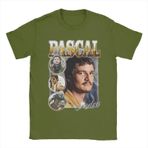 Vintage Baskılı Şık Erkek Tişörtü, Pedro pascal Günlük Giyim İçin İdeal (10 L)
