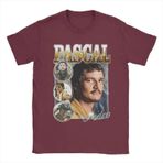 Vintage Baskılı Şık Erkek Tişörtü, Pedro pascal Günlük Giyim İçin İdeal (2 XL)