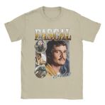 Vintage Baskılı Şık Erkek Tişörtü, Pedro pascal Günlük Giyim İçin İdeal (9 XL)