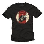 Vintage Biker Tişörtü - Motosikletçi Hediyeleri - Cafe Racer Motosiklet Aksesuarları Siyah XL
