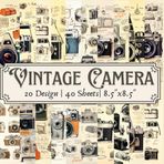 Vintage Camera Scrapbook Paper Pad: 40 Double-Side Sheets, 20 Vintage Old Camera Designs (2 Sheets Per Design). 8.5"x8.5" Size Scrapbooking Paper. ... Gift Wrapping, Collage, School Project & More