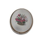 Vintage Dekoratif Çiçek Temalı Porselen Duvar Tabağı 11Cm 003