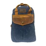 Vintage Deri Kanvas Su Geçirmez Disayn Unisex Gezi Okul Kamp Seyahat Sırt Çantası 28x39cm