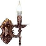 Vintage duvar lambası iç mekan Avrupa/Amerikan mumları duvar lambası retro rustik demir duvar aydınlatması antika komodin lambası merdivenler koridor koridor çatı katı bar kafe yatak odası E14, B