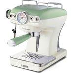 Vintage Espresso Makinesi Yeşil 1389/14 - Süt Köpürtme Başlığı, 900 Watt, 0,9 Litre Çıkarılabilir Su Tankı, Çıkarılabilir Damlama Tepsisi ve Bardak Tutucu, Bekleme Fonksiyonu