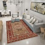 Vintage Fas Etnik Retro Halı 200x300 cm Oturma Odası Yatak için Kaymaz Alan Halı Büyük Boy Şık Dekorasyon ile