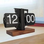 Vintage Flip Clock Mekanik Sayfa Çevirme Saat – Minimalist Retro Masa Saati, Ofis ve Ev Dekoratif Saat