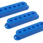 Vintage Forge Fender Stratocaster Strat Elektro Gitar için Mavi Plastik Tek Bobinli Teslim Alma Kapakları (3'lü Set) PCST-BLU