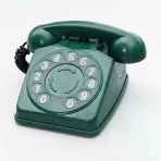 Vintage Home Retro Çevirmeli Klasik Antika Görünümlü Numaratik Telefon Dekor Yeşil Vitrin