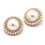 Vintage İnci Altın Metal Dikiş Düğmeleri Giyim Kadın Ceket Takım Elbise El Yapımı Dekoratif DIY El Sanatları Aksesuarları (Color : Golden, Size : 23mm 6pcs)