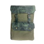 Vintage Kanvas Deri Su Geçirmez Unisex Laptop Bölmeli Okul Seyahat Kamp Sırt Çantası 31 cm X 44 cm