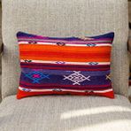 Vintage Kilimli Yastık Kılıfı Pllwrecbig01 - 35,5x47 Çok Renkli