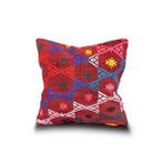 Vintage Kilimli Yastık Kılıfı Pllwsqr1068 - 40x40 Çok Renkli